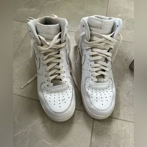 White Nike Air Force 1 high top 07